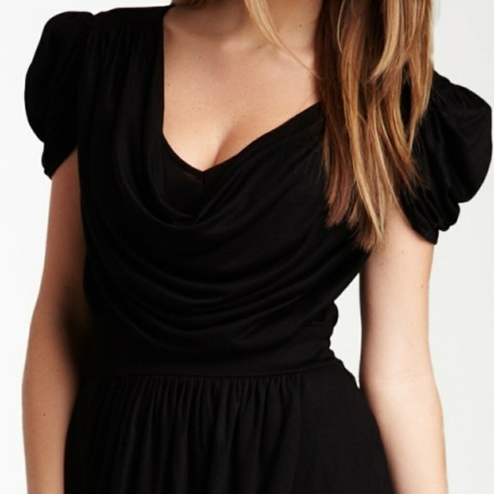 🍂SALE🍁French Connection BLACK delicious draped - Picture 6 of 7